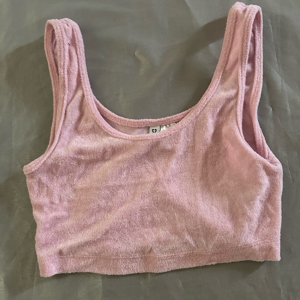 H&M terry cloth crop top